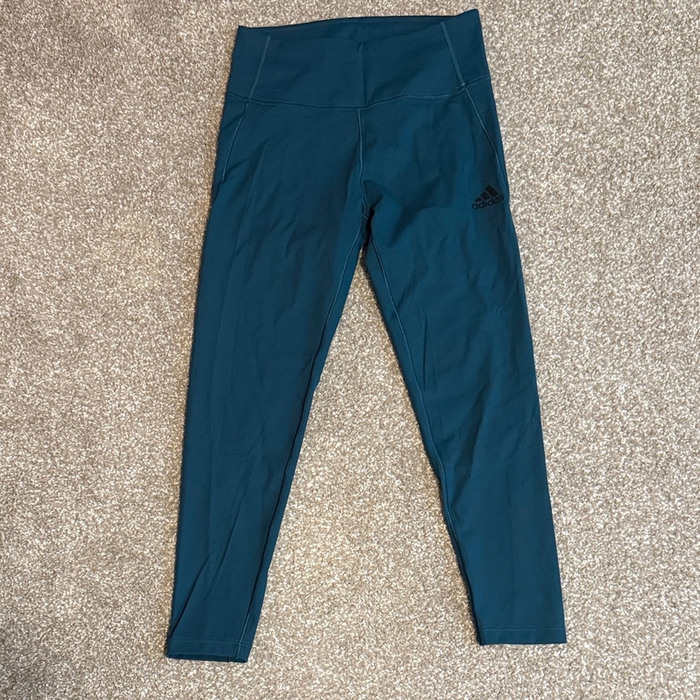 Adidas Kids Dark Teal Leggings